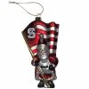 Promo 🎉 Santa's Workshop 6" North Carolina State University Santa With Flag Ornament by SantasWorkshop ⌛