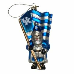 Hot Sale ✨ Santa's Workshop 6" University Of Kentucky Santa With Flag Ornament by SantasWorkshop 😀