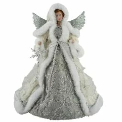 Best Pirce 😀 Santa's Workshop 16" Silver Snowfall Angel Tree Topper by SantasWorkshop 🥰