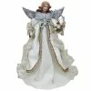 Cheap ✔️ Santa's Workshop 16" Silver & White Elegance Angel Tree Topper by SantasWorkshop 🤩