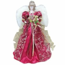 Top 10 🎉 Santa's Workshop 16" Red 🎁 Christmas Angel Tree Topper by SantasWorkshop ✨