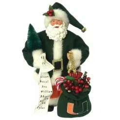 Promo ✨ Santa's Workshop 12" University of Miami Santa by SantasWorkshop 🔥