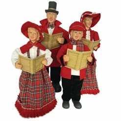 Coupon 🥰 Santa's Workshop Red Plaid Carolers Set by SantasWorkshop 👍