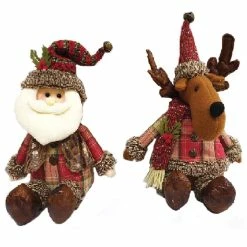 Best Pirce ✔️ Santa's Workshop Sitting Santa & Reindeer Pal Set by SantasWorkshop ⭐