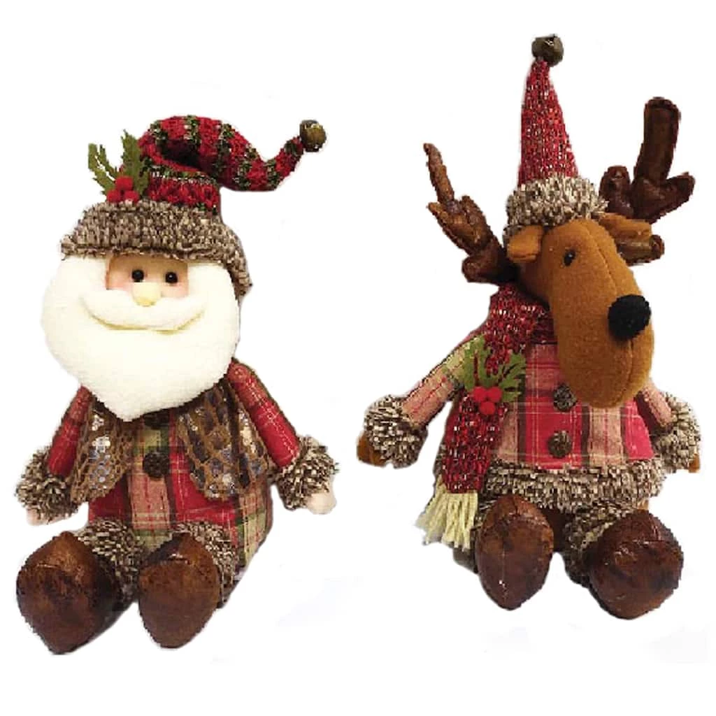 Best Pirce โ๏ธ Santa's Workshop Sitting Santa & Reindeer Pal Set by SantasWorkshop โญ