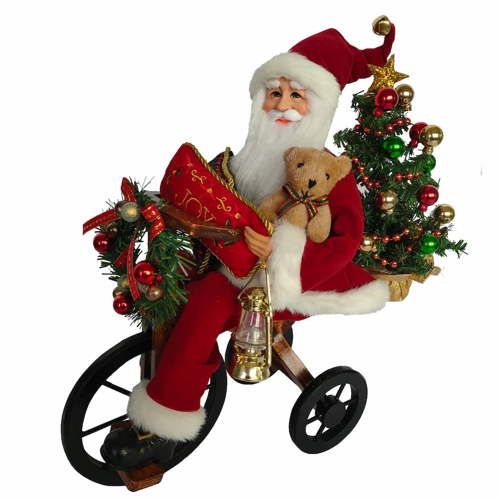 Outlet ๐ Santa's Workshop 19" Cycling Santa by SantasWorkshop โค๏ธ