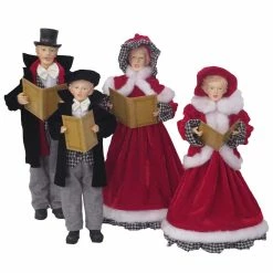 Deals 🛒 Santa's Workshop Black & Red Houndstooth Carolers Set by SantasWorkshop 🔔