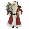 Promo ✨ Santa's Workshop 12" Plaid Santa Figurine by SantasWorkshop ❤️