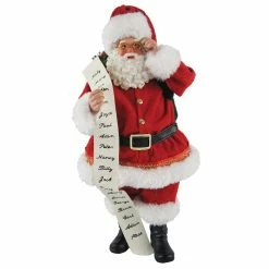 Promo 🧨 Santa's Workshop 10" Traditional Santa with List Figurine by SantasWorkshop ✨