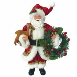 Best Pirce 😍 Santa's Workshop 12" Santa & His Buddy Figurine by SantasWorkshop 🎉