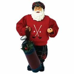 Wholesale 😉 Santa's Workshop 12" Red Sweater Golfing Claus Figurine by SantasWorkshop ⌛