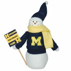 Wholesale 🛒 Santa's Workshop 12'' Michigan Snowman Fan Figurine by SantasWorkshop 😀