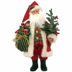 Best reviews of 🔔 Santa's Workshop 15" Tartan Plaid Santa Figurine by SantasWorkshop 🥰