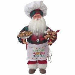 Hot Sale 🛒 Santa's Workshop 15" Cookie Tasting Claus Figurine by SantasWorkshop ⌛