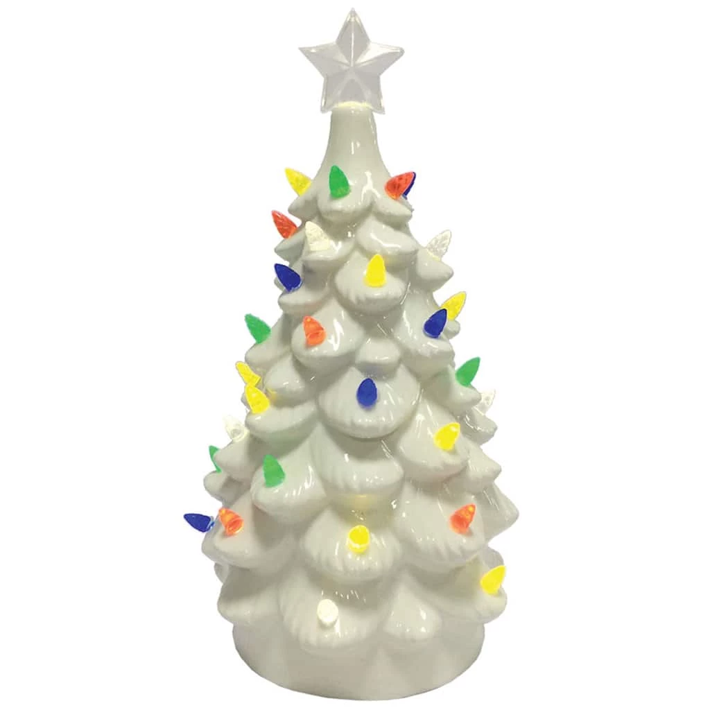 Flash Sale ๐ Santa's Workshop 14" LED White Ceramic Tree by SantasWorkshop โ๏ธ