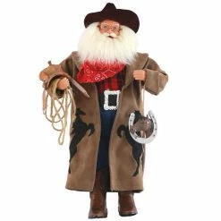 Wholesale 🔥 Santa's Workshop 18" Cowboy Santa With Horseshoe by SantasWorkshop ✨
