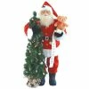 Best Sale 👍 Santa's Workshop 48" Santa with Teddy Bear & Tree by SantasWorkshop 🥰