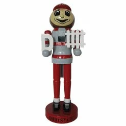 Brand new 🎉 Santa's Workshop 12" Ohio State D-Fence Nutcracker by SantasWorkshop ✨