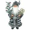 Outlet 😀 Santa's Workshop 15" Black & White Plaid Claus by SantasWorkshop 🌟