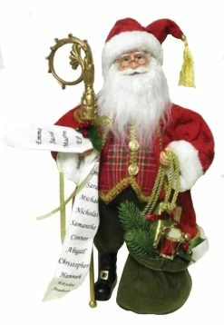 Best Sale 🤩 Santa's Workshop 15" Red Plaid Victorian Claus by SantasWorkshop ✨