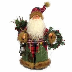 Best deal 😍 Santa's Workshop 16" Plaid Wilderness Santa Claus Figure by SantasWorkshop ❤️
