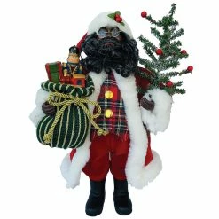 Best Sale 🎁 Santa's Workshop 15" Tartan Plaid Santa Figure by SantasWorkshop 🥰