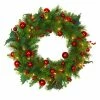 Best Pirce 🧨 Santa's Workshop 2ft. Pre-Lit Berry & Red Balls Wreath by SantasWorkshop ⌛