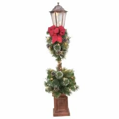 Best reviews of 👍 4ft. Pre-Lit Lamp Post with Big Red Bow by SantasWorkshop 🎉