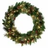 Wholesale ❤️ Santa's Workshop 2.5ft. Pre-Lit Berry & Pinecone Wreath by SantasWorkshop 🤩