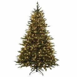 Wholesale 💯 7.5ft. Pre-Lit Balsam Artificial 🎅 Christmas Tree, Clear Lights by SantasWorkshop 💯