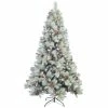 Flash Sale ✨ 7ft. Pre-Lit and Pre-Decorated Glitter Mixed Pine Artificial 🎄 Christmas Tree, Clear LED Lights by SantasWorkshop ✔️