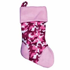 Hot Sale ⭐ Santa's Workshop 18" Pink & Camo Stocking by SantasWorkshop 😀
