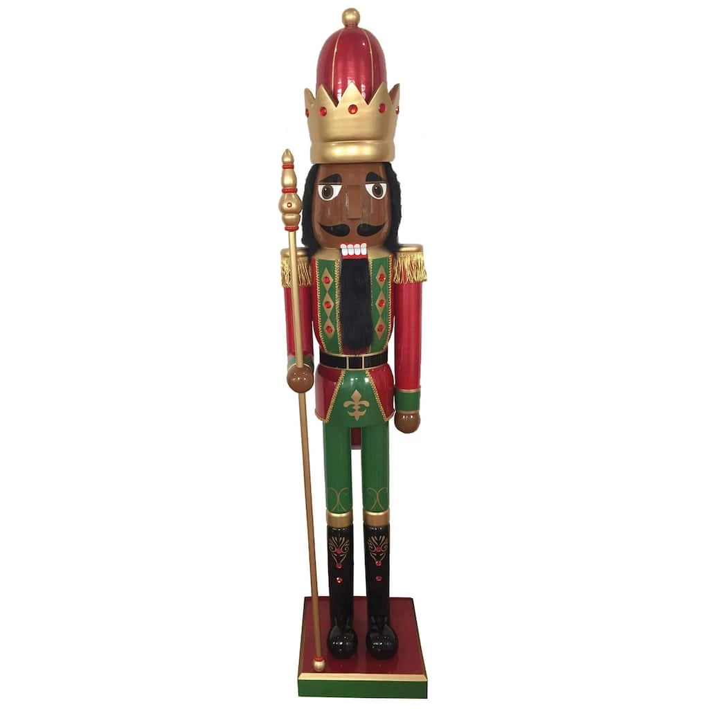 Promo ๐ฅ Santa's Workshop 60" Bejeweled King Nutcracker by SantasWorkshop โญ