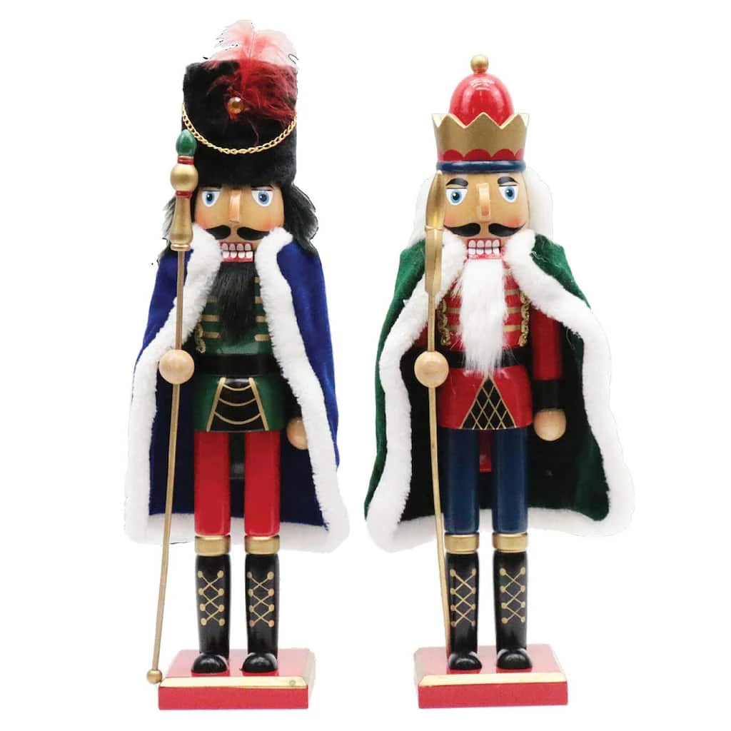 Best Sale ๐ Santa's Workshop 15" Velvet ๐งฅ Coated Nutcracker, 2ct. by SantasWorkshop ๐คฉ