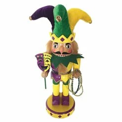 New 🔥 Santa's Workshop 11" Mardi Gras Jester Nutcracker by SantasWorkshop 🔔
