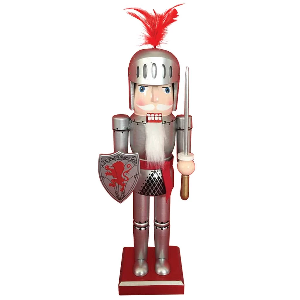 Best deal ๐คฉ Santa's Workshop 14" Red Lion Knight Nutcracker by SantasWorkshop ๐