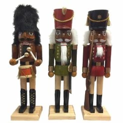 Wholesale ✨ Santa's Workshop 14" Natural Wood Nutcracker Set by SantasWorkshop 😀