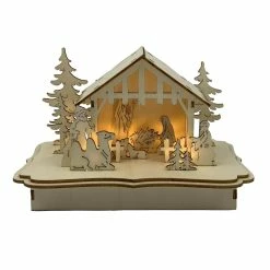Brand new 🥰 Santa's Workshop 5.4" LED Nativity Scene by SantasWorkshop 🛒