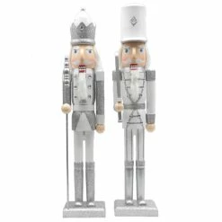 Top 10 🌟 Santa's Workshop 24" White & Silver Nutcracker Set by SantasWorkshop 🥰