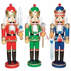 Best Pirce 👍 Santa's Workshop 15" Bejeweled Kings Nutcracker Set by SantasWorkshop 🤩