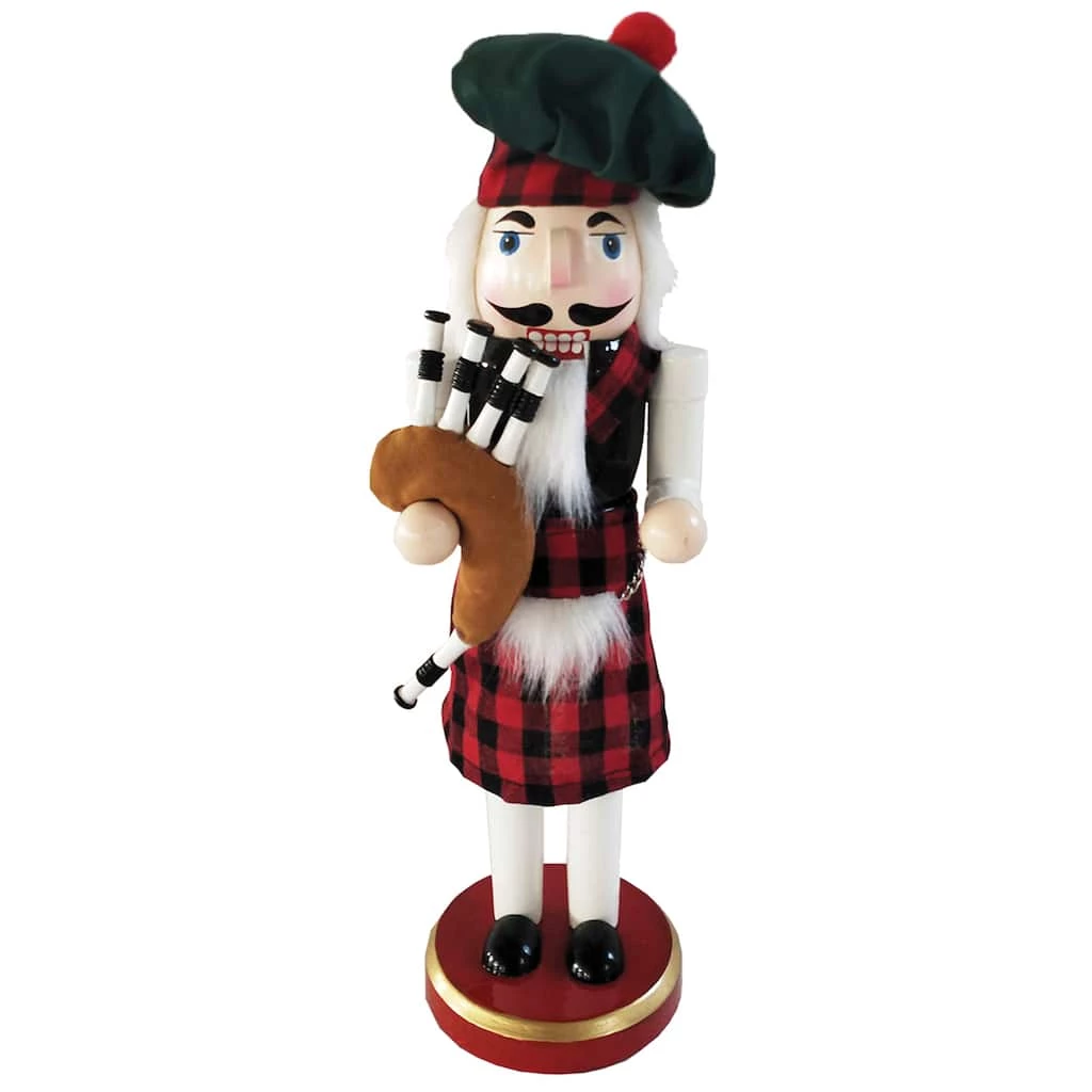 New ๐ Santa's Workshop 14" Scottish Bagpiper Nutcracker by SantasWorkshop ๐