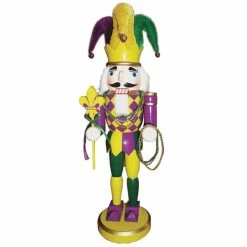 Brand new 🧨 Santa's Workshop 15" Mardi Gras Nutcracker by SantasWorkshop ✔️