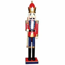 Discount 🧨 Santa's Workshop 5ft. Red King Nutcracker by SantasWorkshop 💯