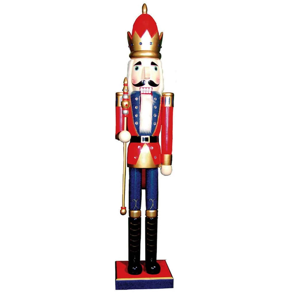 Discount ๐งจ Santa's Workshop 5ft. Red King Nutcracker by SantasWorkshop ๐ฏ