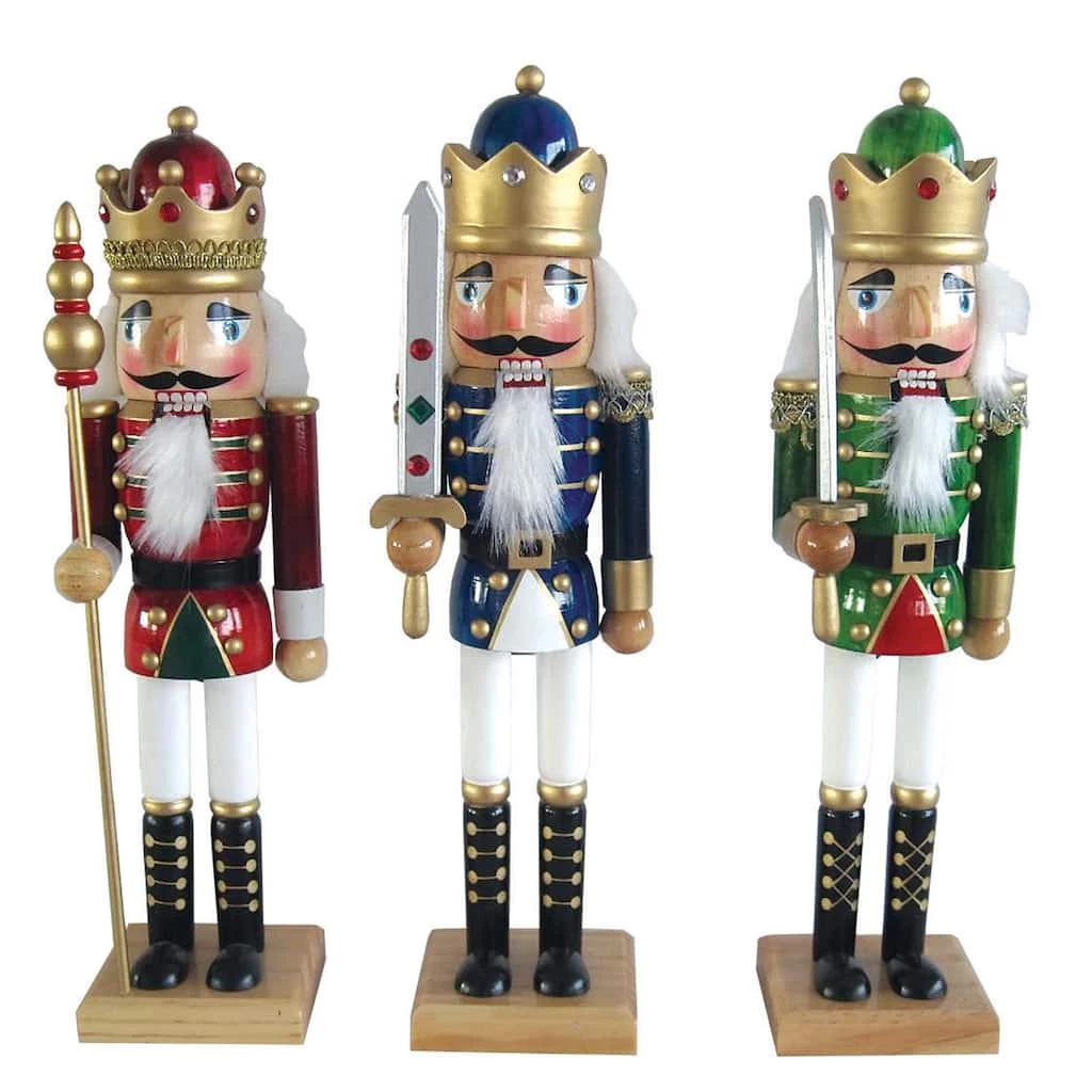 Discount ๐คฉ Santa's Workshop 14" Royal King Nutcracker Set, 3ct. by SantasWorkshop โ๏ธ