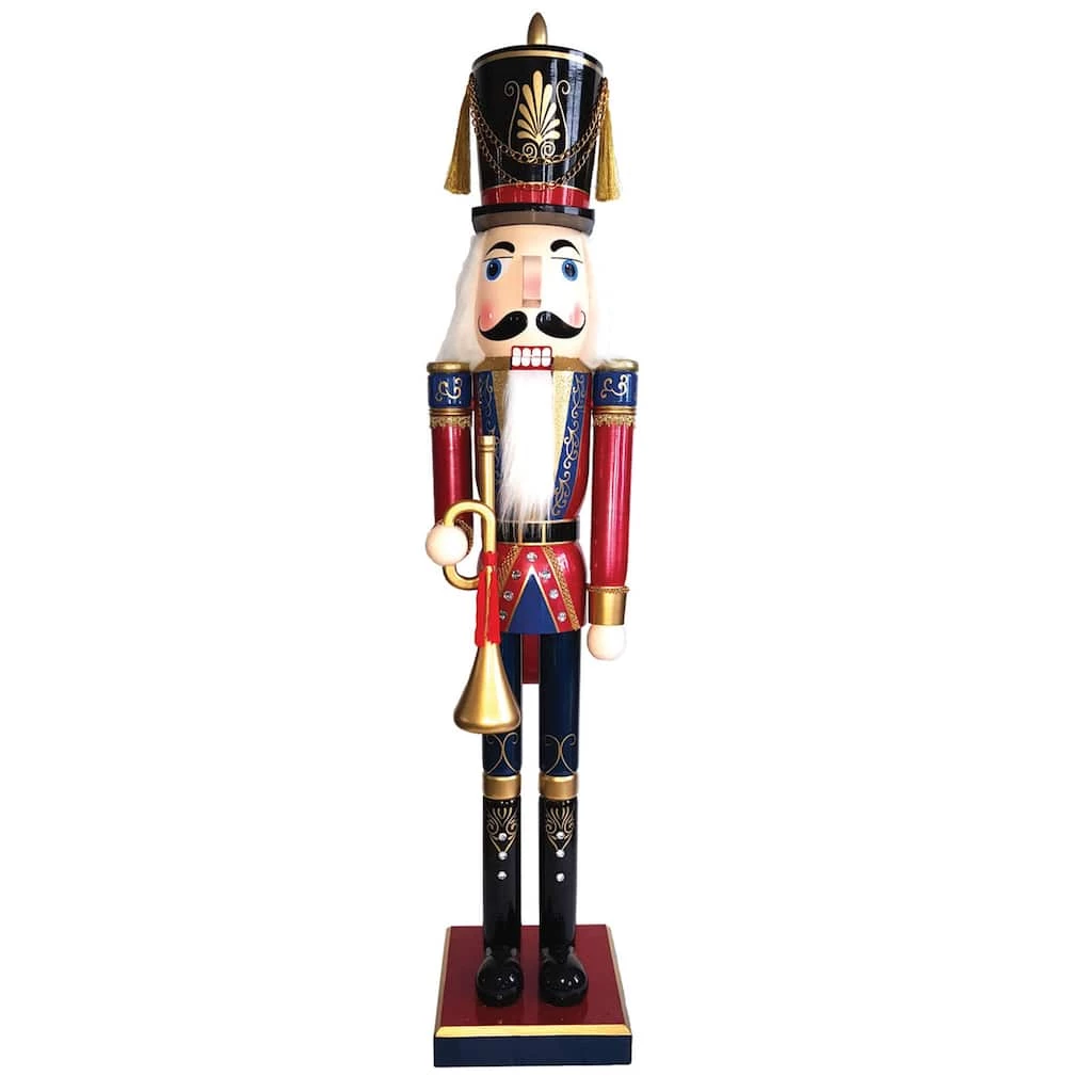 New ๐ Santa's Workshop 60" Royal Bugler Nutcracker by SantasWorkshop ๐