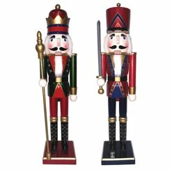 Outlet 🛒 Santa's Workshop 24" King & Guard Nutcracker Set by SantasWorkshop 🤩