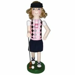 Buy ✨ Santa's Workshop 14" Lady Golfer Nutcracker by SantasWorkshop ⌛