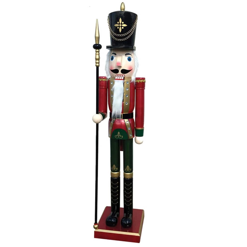 Buy ๐ฅ Santa's Workshop 60" Red & Green Royal Guard Nutcracker by SantasWorkshop โ