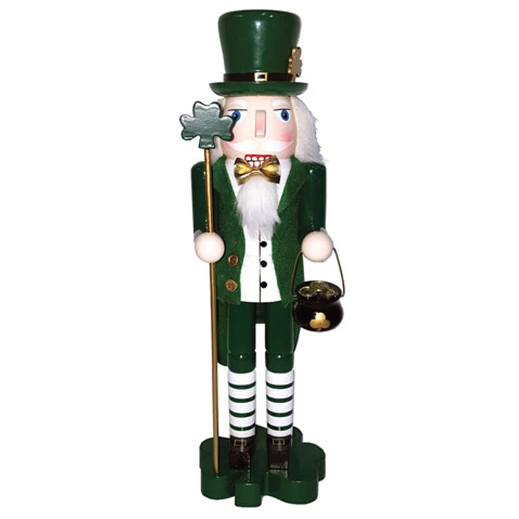 Best Pirce 🎁 Santa's Workshop 14" Leprechaun Nutcracker by SantasWorkshop ❤️